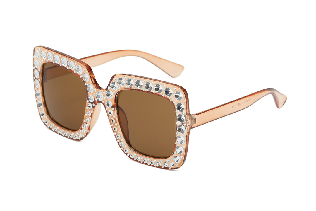 Oversized Decorative Frame Sunglasses Bowlift