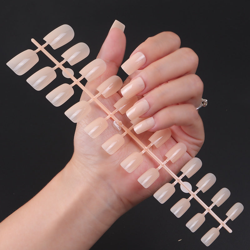 Natural Glossy Press-On Nail Tips Bowlift