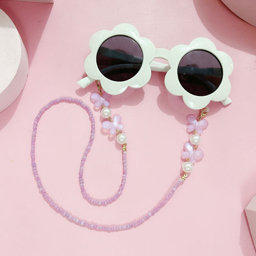Floral Beaded Eyewear Chain Bowlift