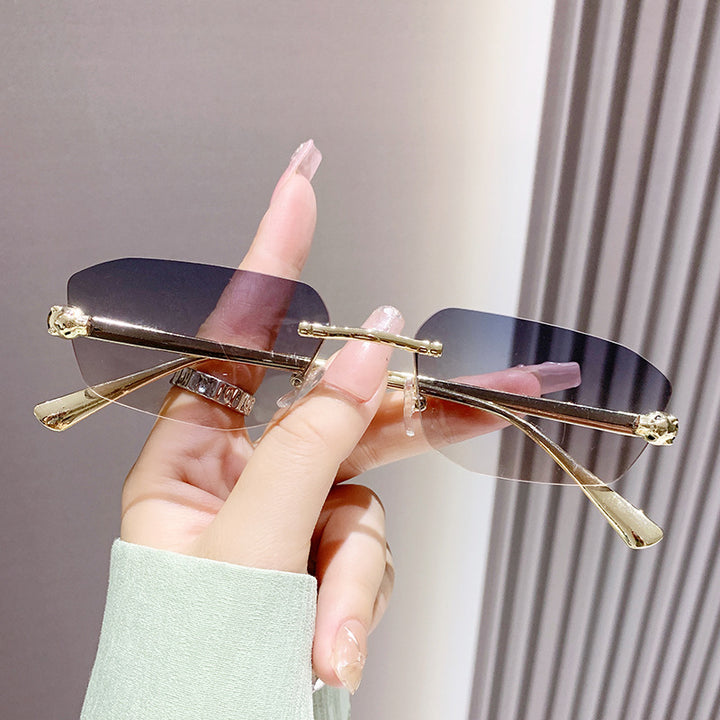 Women elegant half-frame sunglasses Bowlift