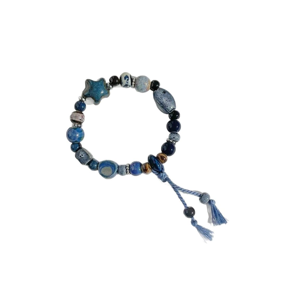 Handmade Stone Bead Stretch Bracelet Bowlift