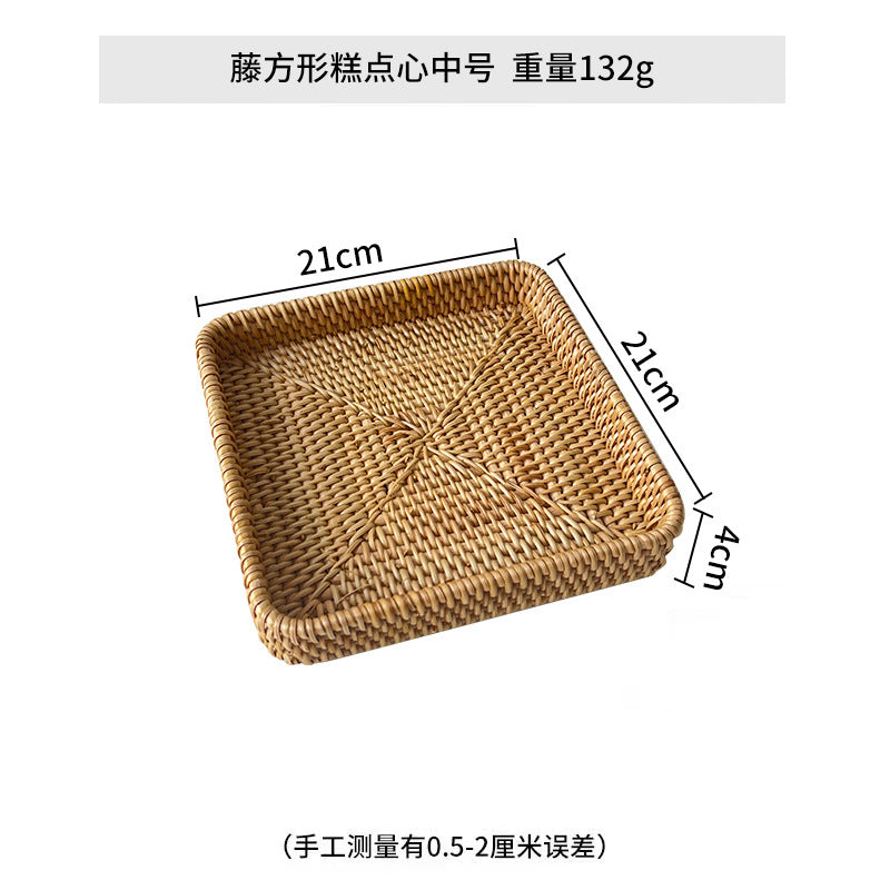 Women square natural material serving plate Bowlift