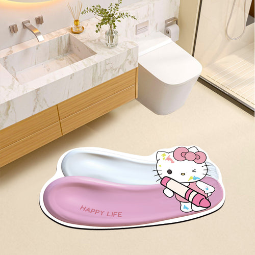 Cute Cartoon-Themed Bathroom Bath Mat