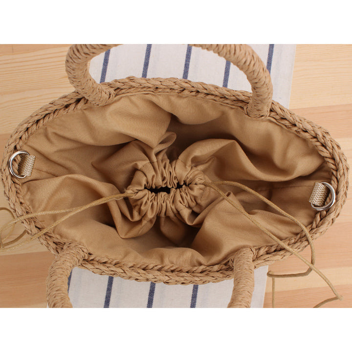 Braided tote bag with playful tassel detail Bowlift