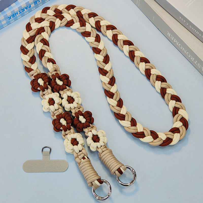 Creative Floral Design Braided Utility Leash Bowlift