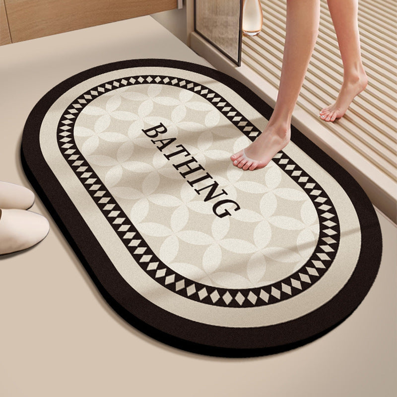 Absorbent Bathroom Floor Mat Bowlift