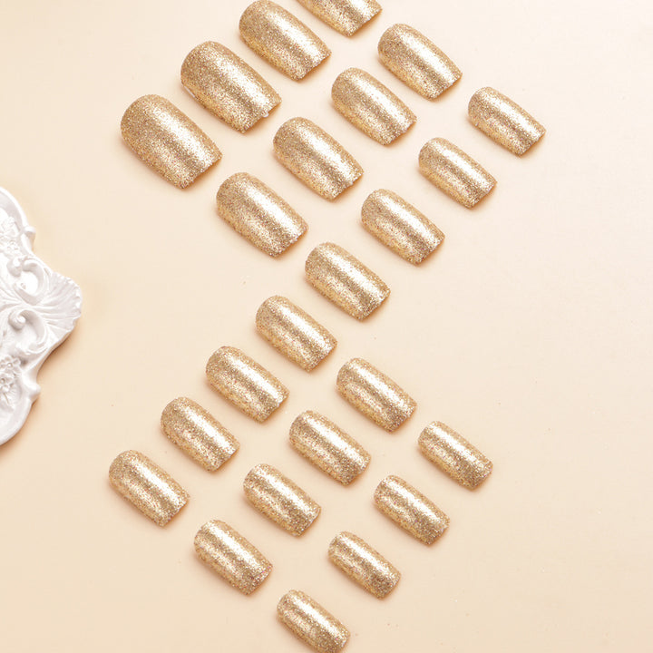 Glittery Press-On Nail Set Bowlift