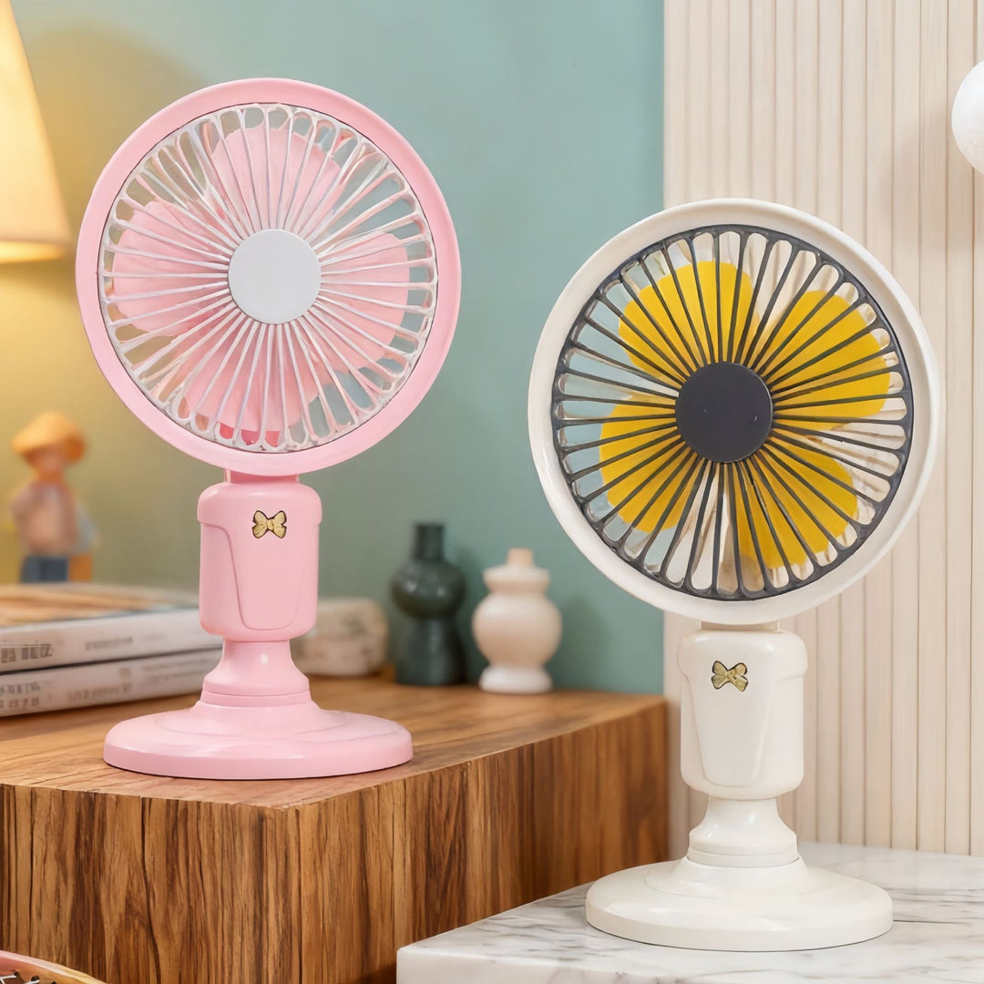 Portable USB Desk Fan with Flexible Tilt Mechanism Bowlift