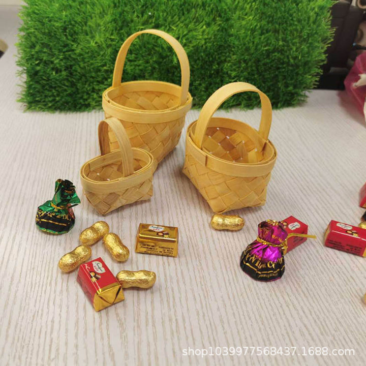 Decorative Mini Woven Gift Basket Bowlift