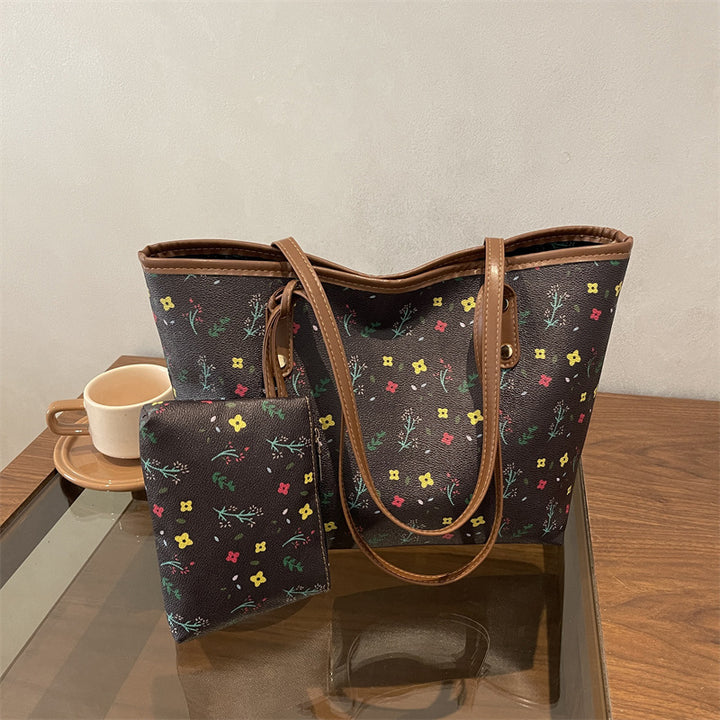 WoFloral Patterned Beach Tote Bag Bowlift