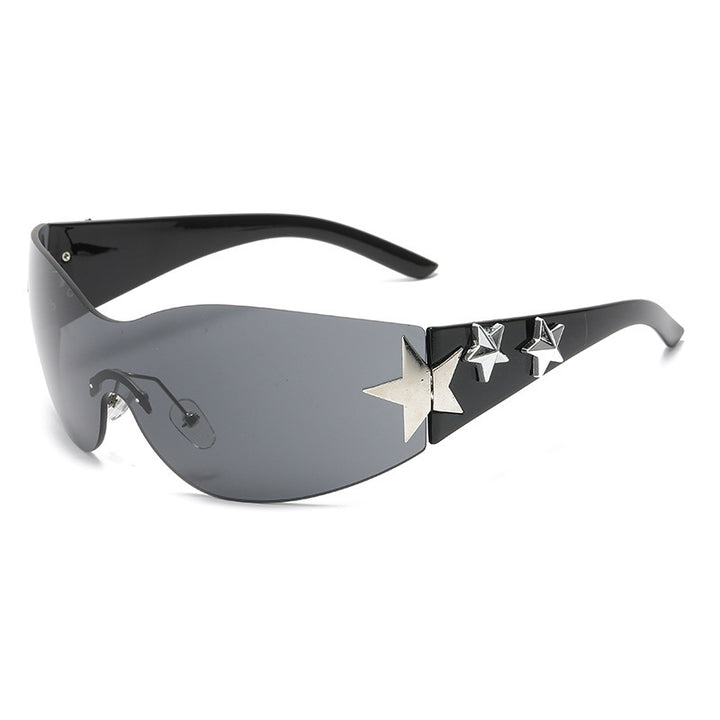 Ladies futuristic sunglasses with striking design and fashionable accents Bowlift