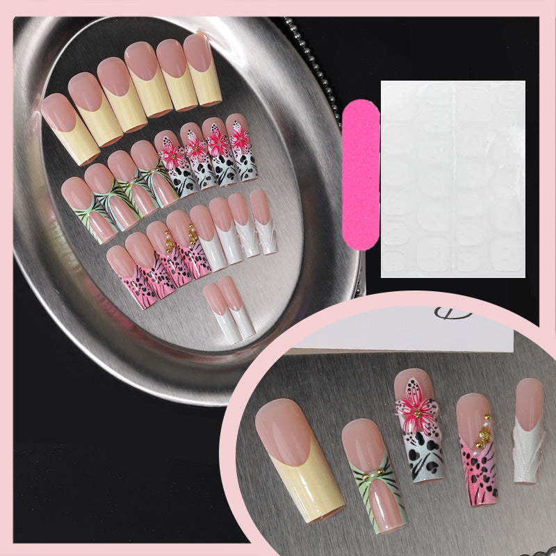 Artistic Floral Nail Tip Collection Bowlift