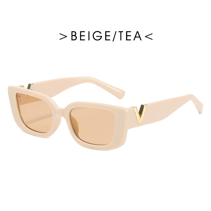 Retro-Inspired Geometric Frame Sunglasses Bowlift