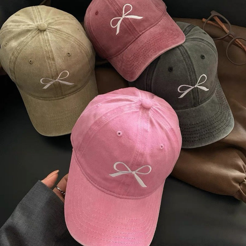 Women's Casual Embroidered Baseball Hat Bowlift