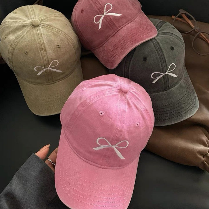 Women's Casual Embroidered Baseball Hat Bowlift