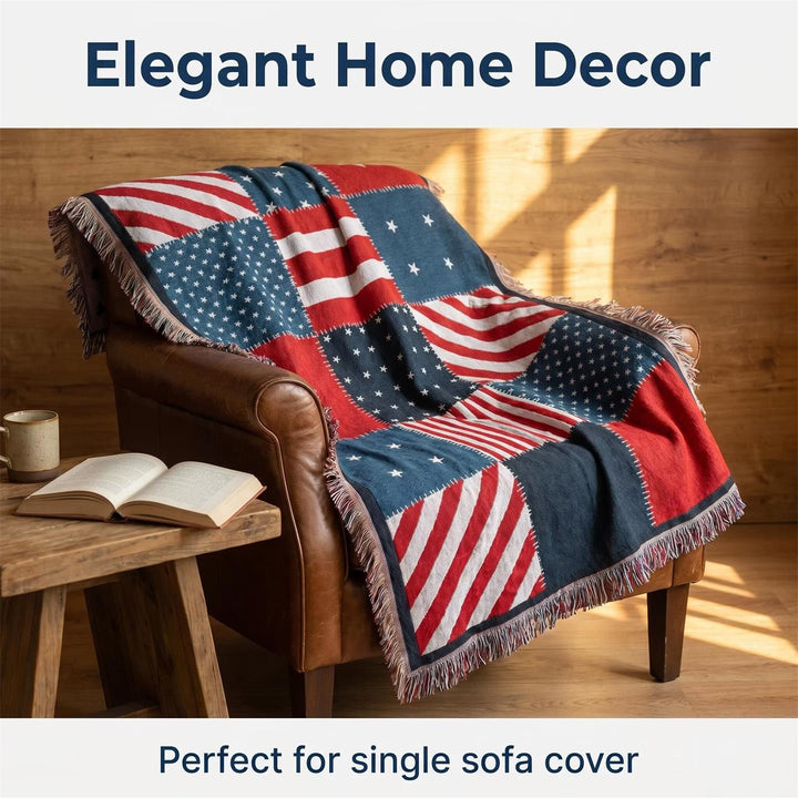 Vintage Patchwork Throw Blanket