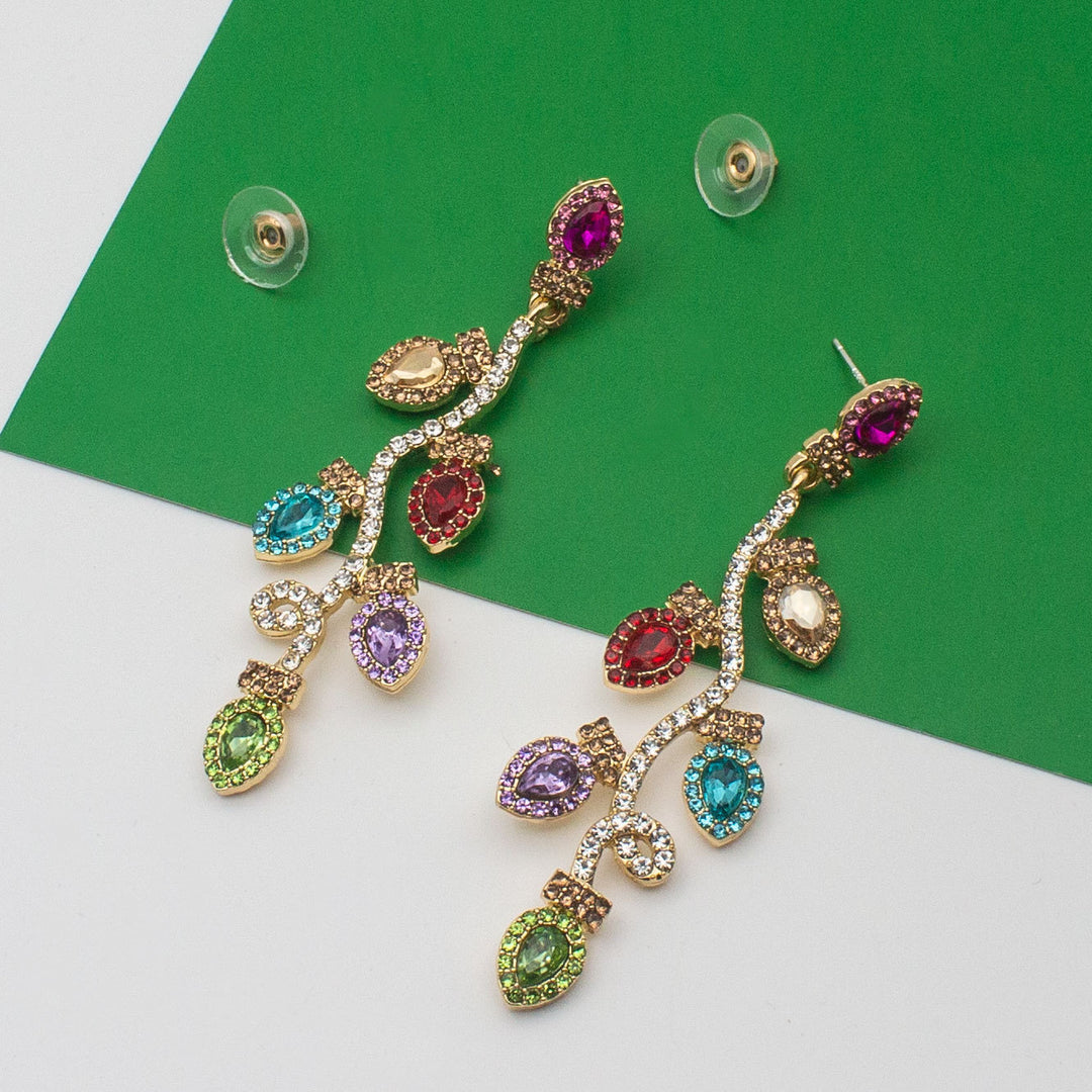 Vibrant Floral-Inspired Drop Earrings Bowlift