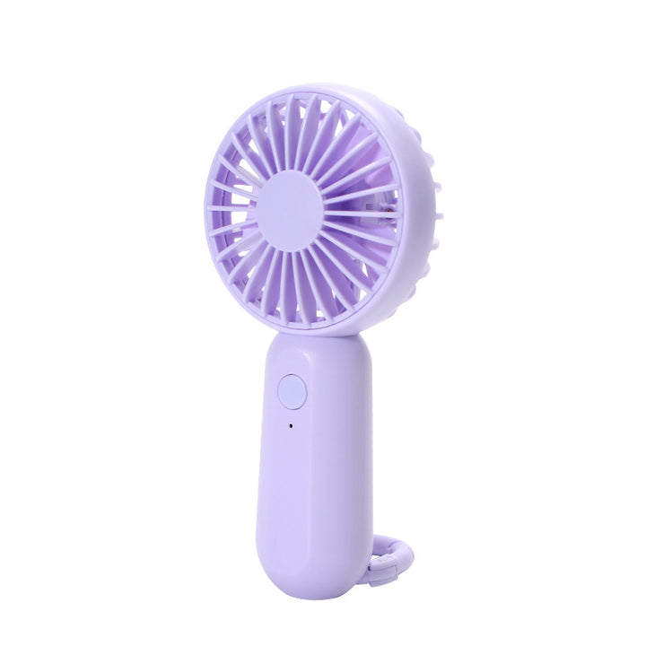 Unisex portable mini hand fan with USB charging and carrying strap Bowlift