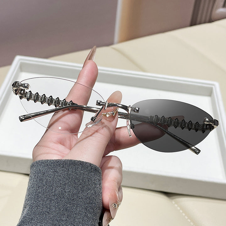 Women's fashionable glasses with elegant golden frame Bowlift