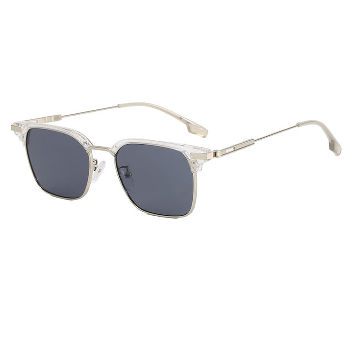 Women's square sunglasses with lightweight metal frame and wide temples Bowlift
