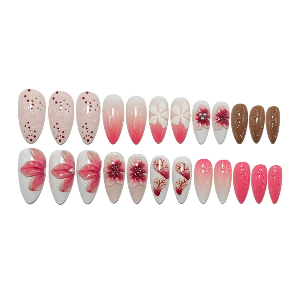 Decorative artificial nail set Bowlift