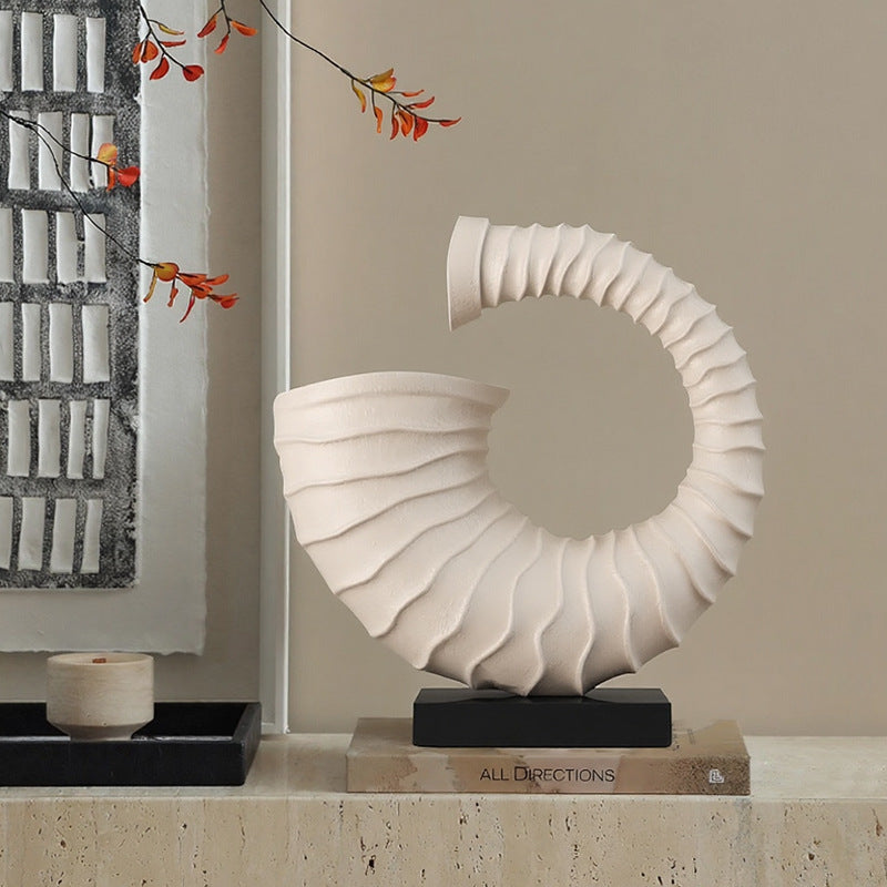 Artisanal Decorative Spiral Sculpture