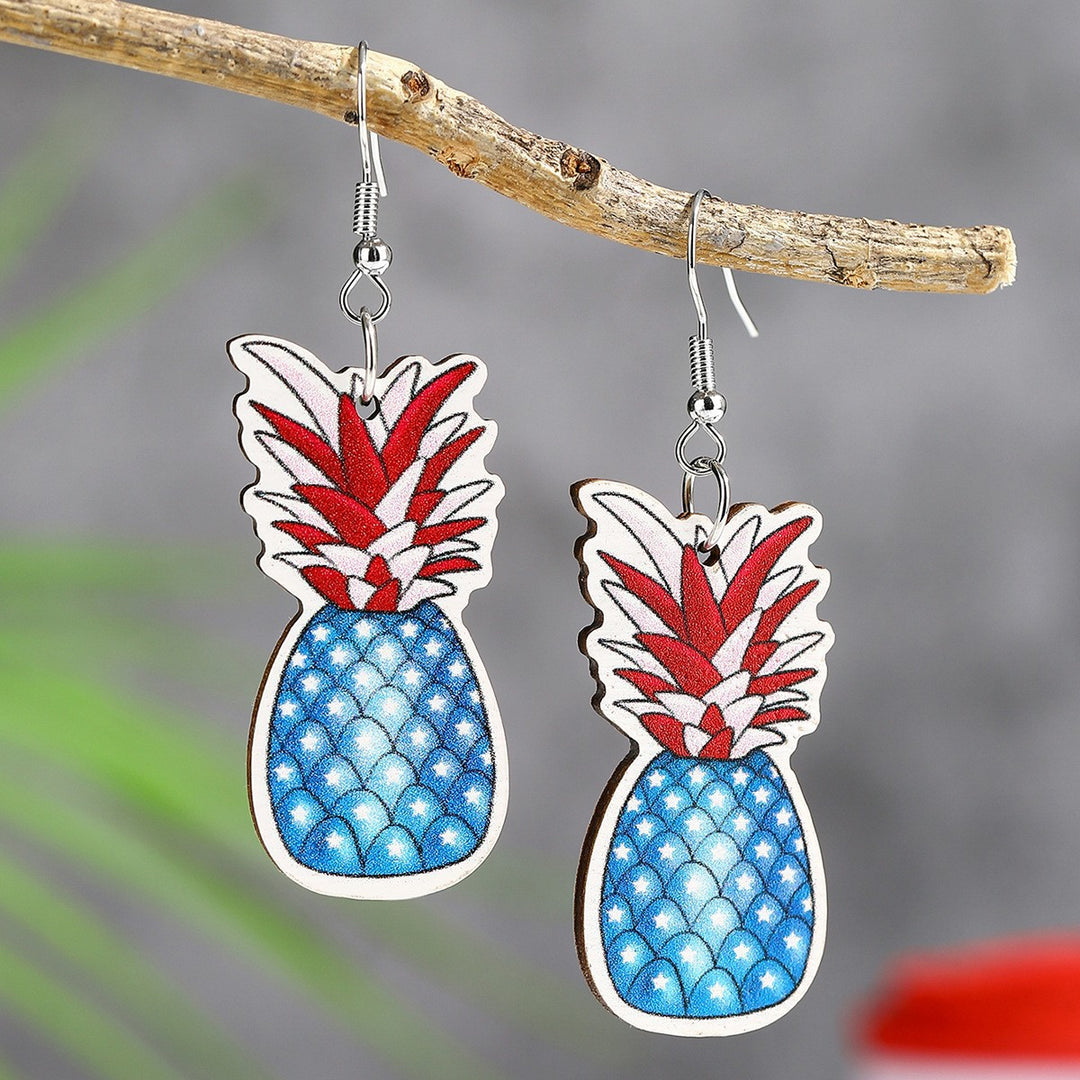 Women's eye-catching statement earrings can shape with flag motif Bowlift