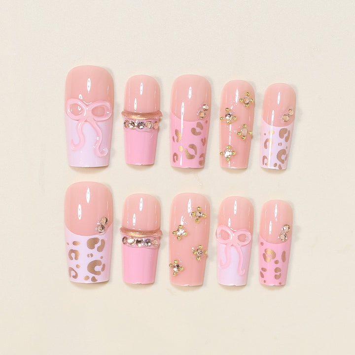 Decorative Long Stiletto Nail Art Tips Bowlift