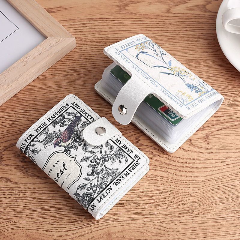 Elegant Rose Print Wallet Bowlift
