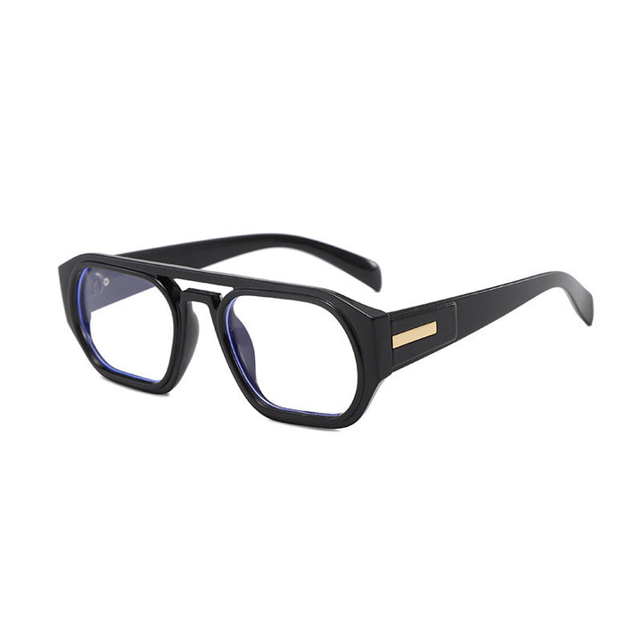 Women’s fashionable rectangular glasses with elegant metal accent Bowlift