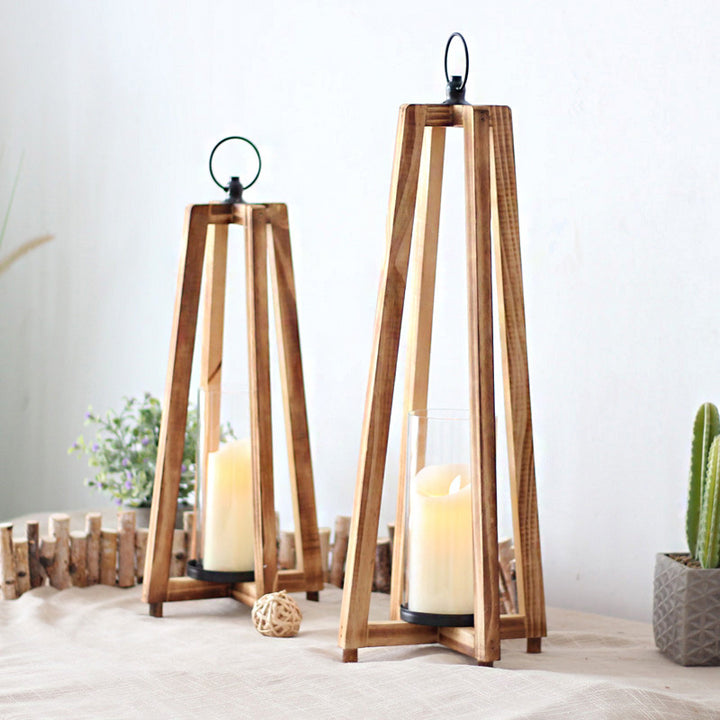 Stylish lantern made of wood Bowlift