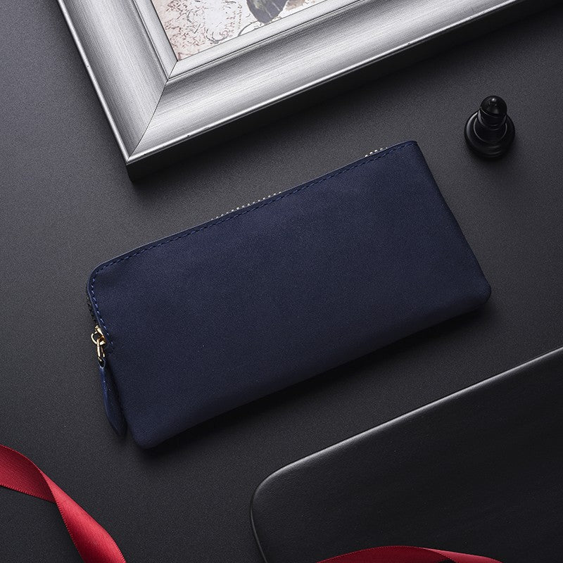 Premium Leather Zippered Wallet Organizer Bowlift