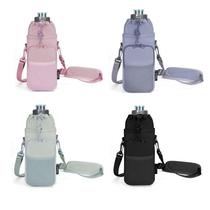 Unisex Water Bottle with Portable Net Bag Bowlift