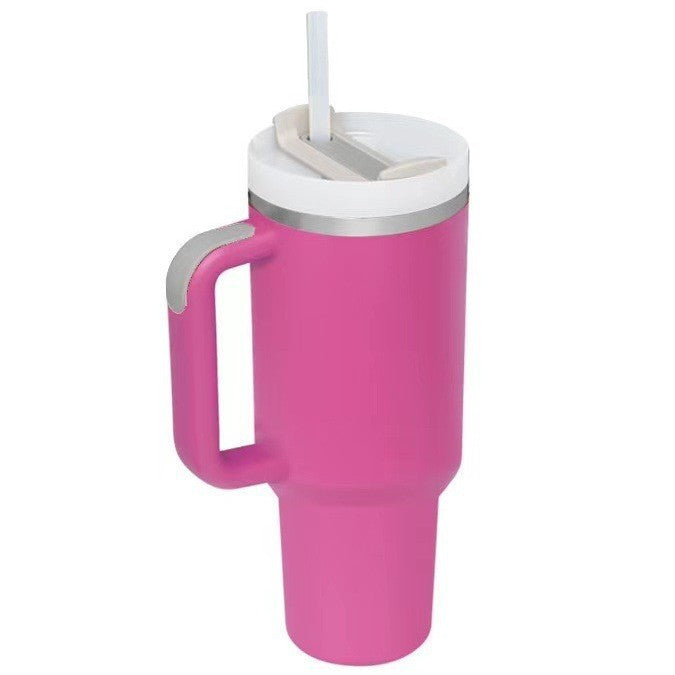 Ladies Insulated Mug with Handle and Practical Straw Bowlift