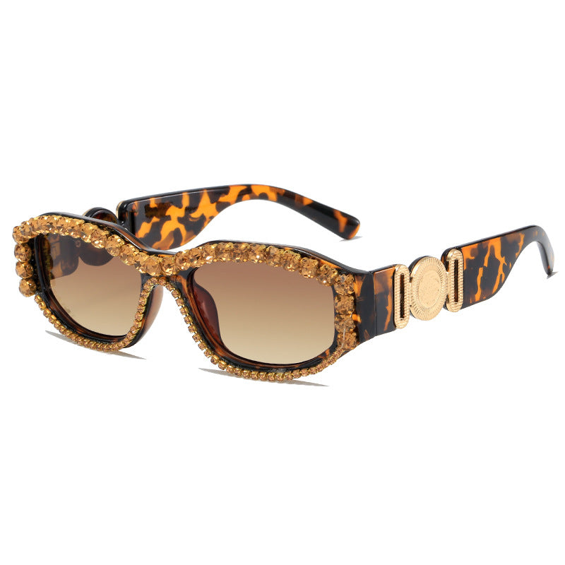 Women's Glamorous Sunglasses with Sparkling Accents Bowlift