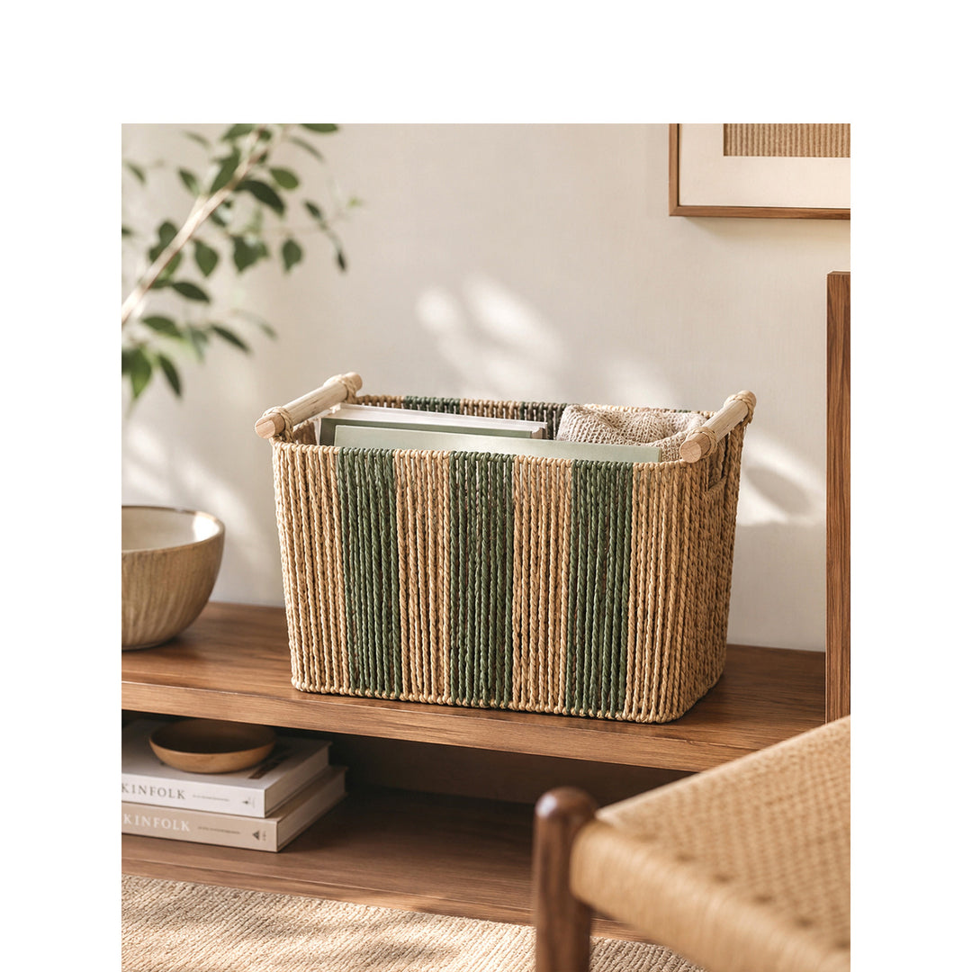 Elegant storage basket with sturdy handles Bowlift