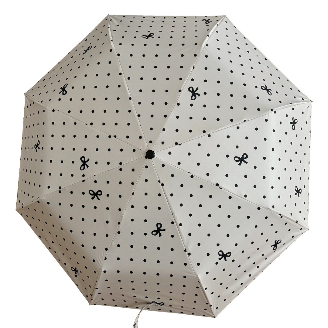 Ladies compact umbrella with stylish polka dot design Bowlift