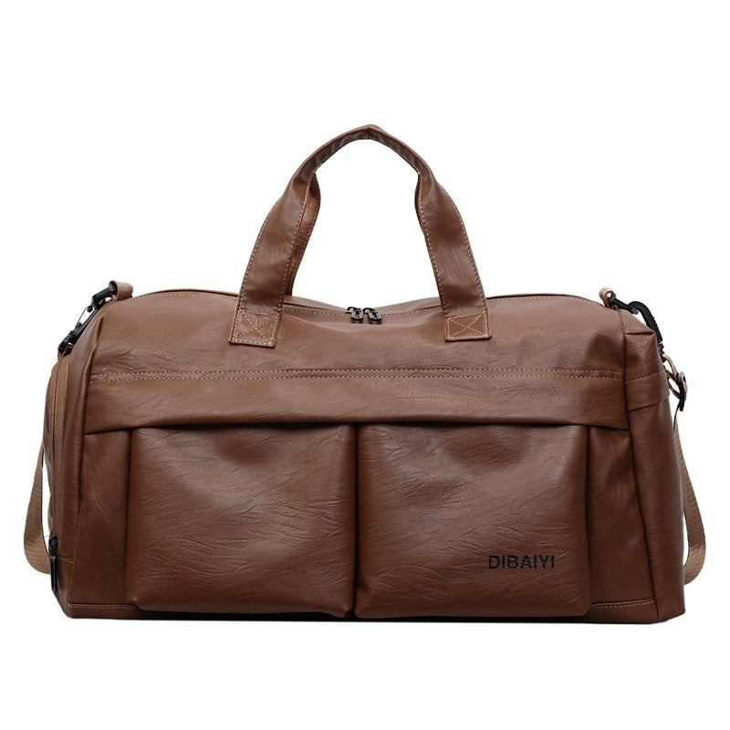 Stylish Leather Sports Duffle Bag