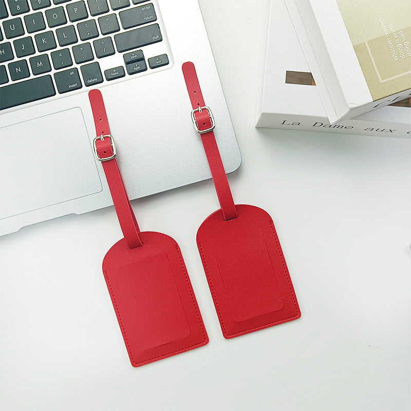 Durable PU Leather Luggage Tag Bowlift