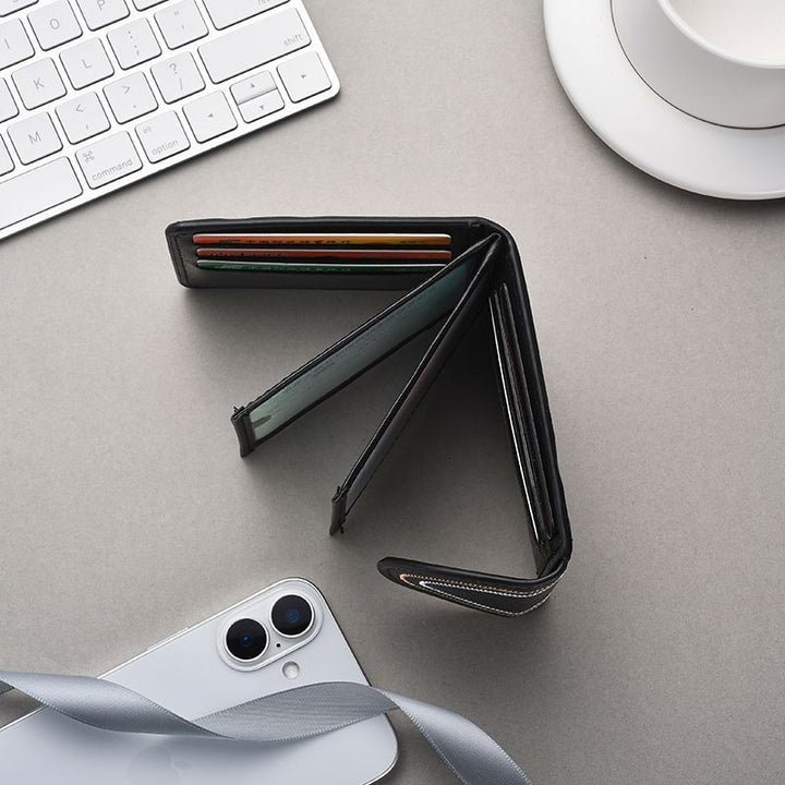 Premium Leather Card Holder Bowlift