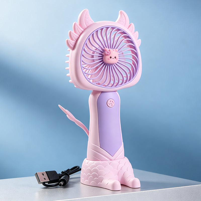 Women's portable USB handheld fan with cute cat design Bowlift