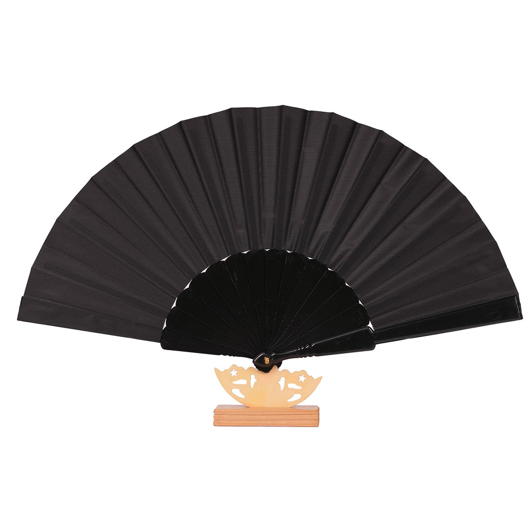Ladies decorative fan with elegant wooden handle Bowlift