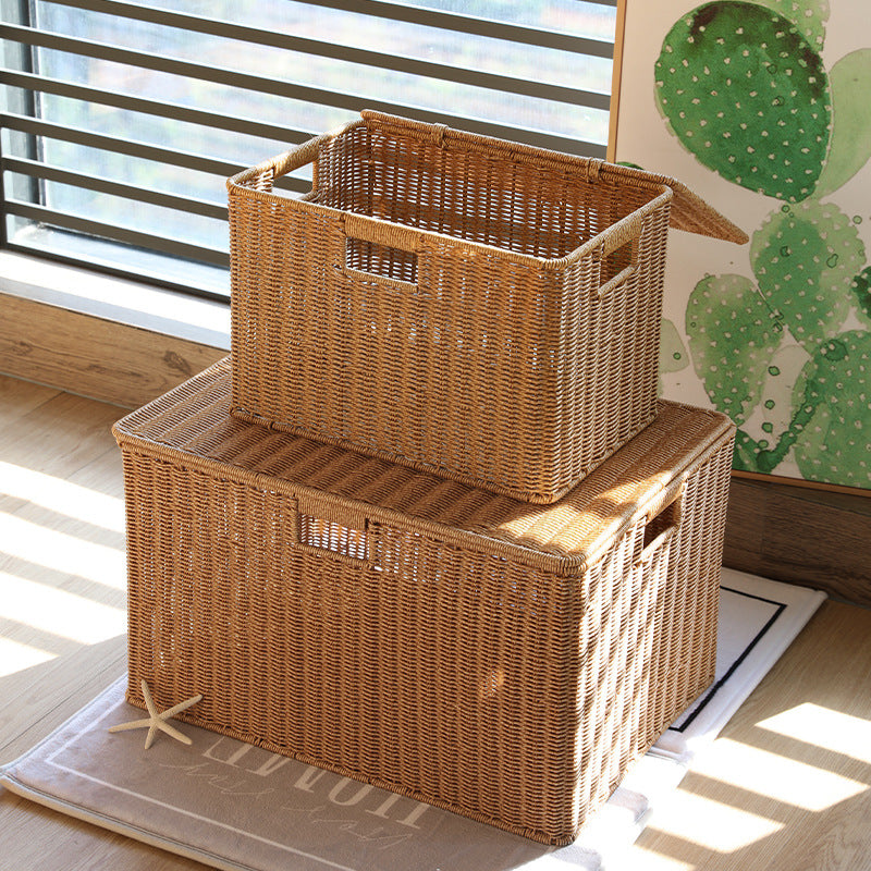 Decorative Woven Storage Chest Bowlift