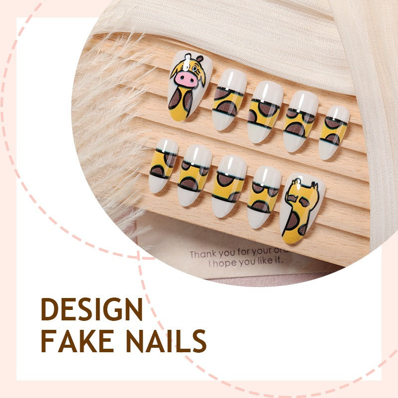 Creative Nail Art Set with Animal Design Bowlift