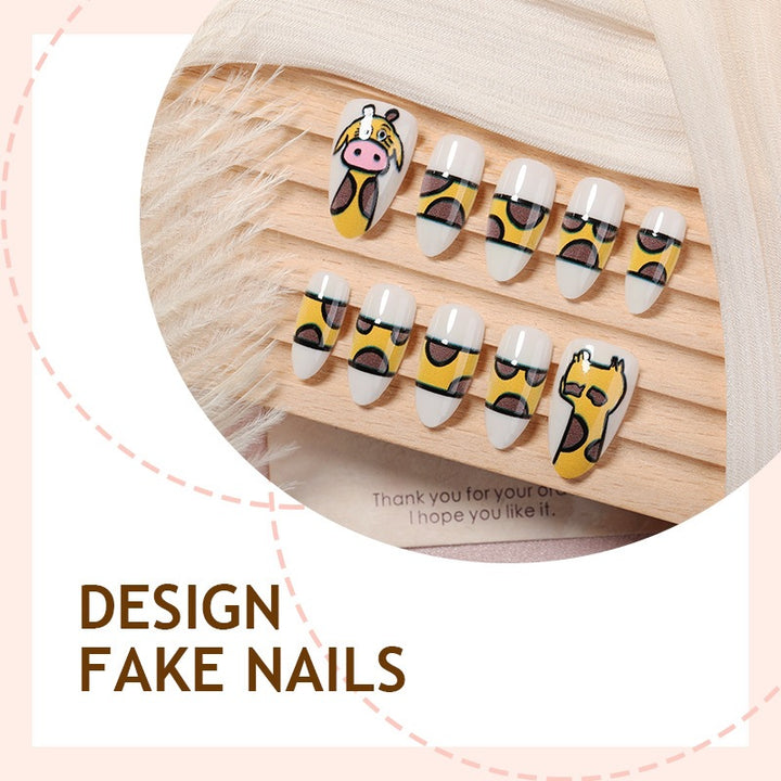 Creative Nail Art Set with Animal Design Bowlift
