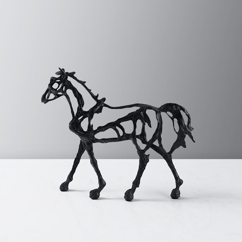 Artistic Horse Figurine Sculpture