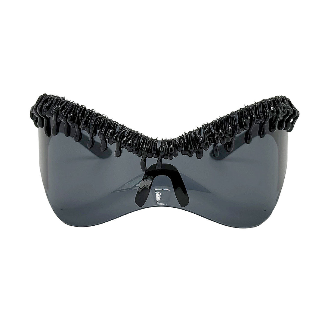Women's futuristic sunglasses with unique wave frame Bowlift