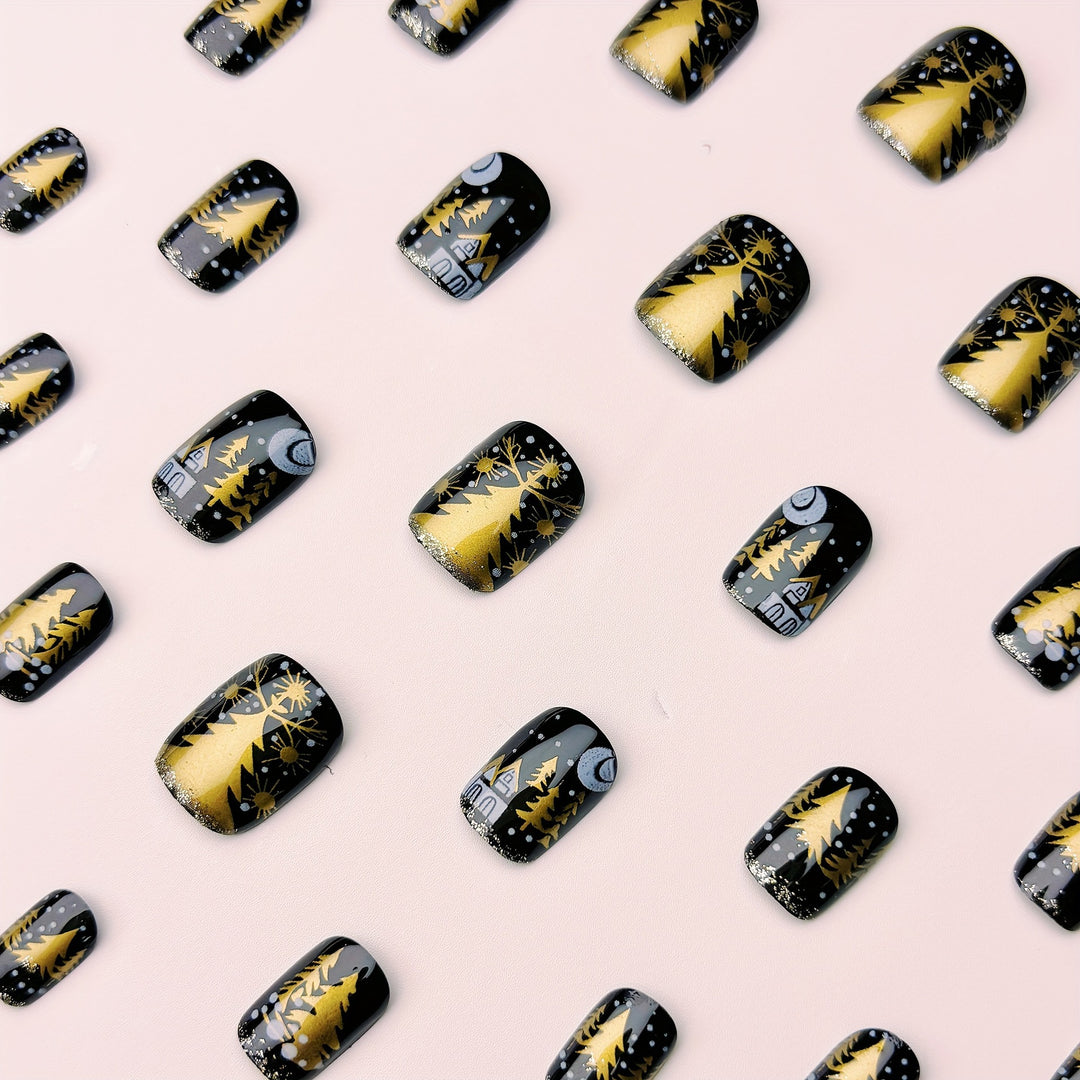 Elegant Winter Nail Art Bowlift