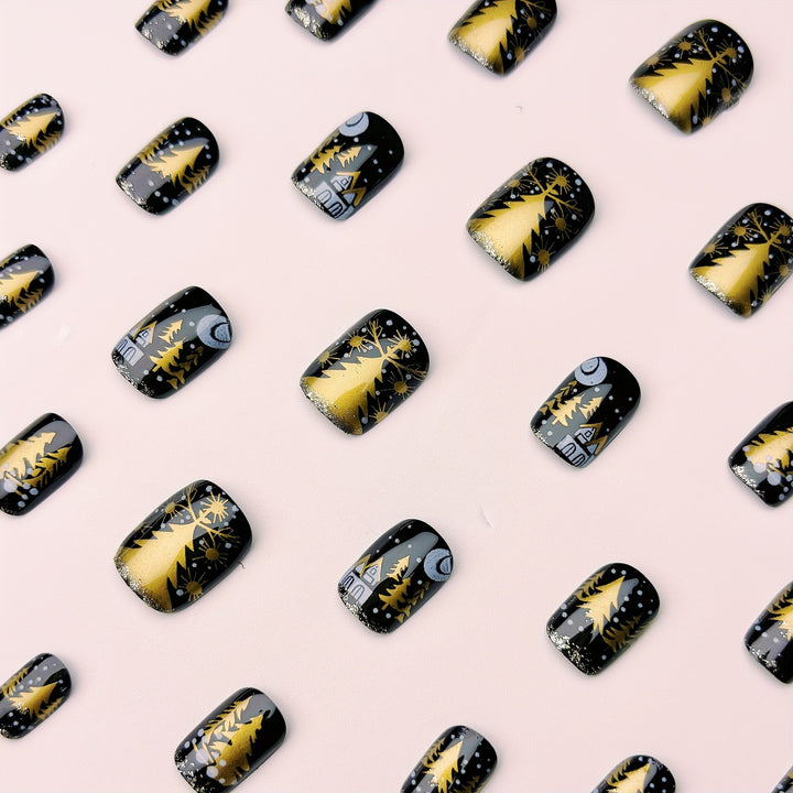 Elegant Winter Nail Art Bowlift
