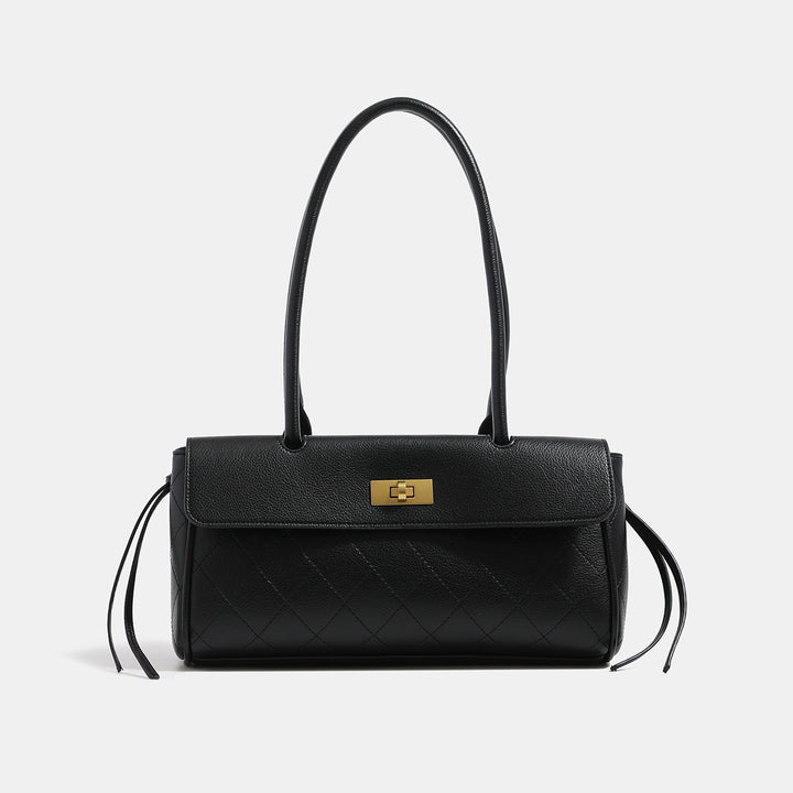 Elegant Quilted Handbag with Detachable Strap